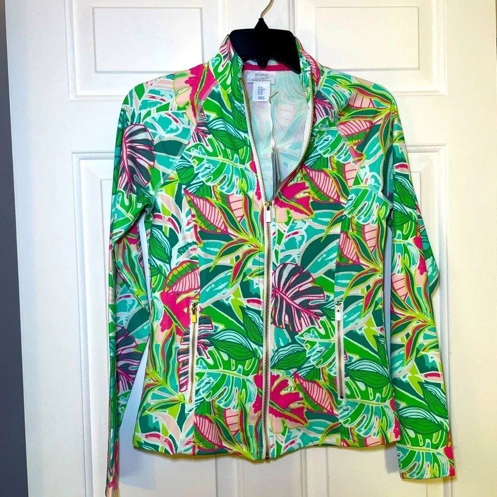 Sigrid Olsen Woman’s Full Zip Jacket Size XS UPF 50 Golf Tennis Quick dry NWT